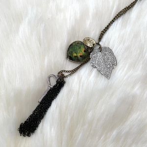 Rustic Chain Pendant Necklace